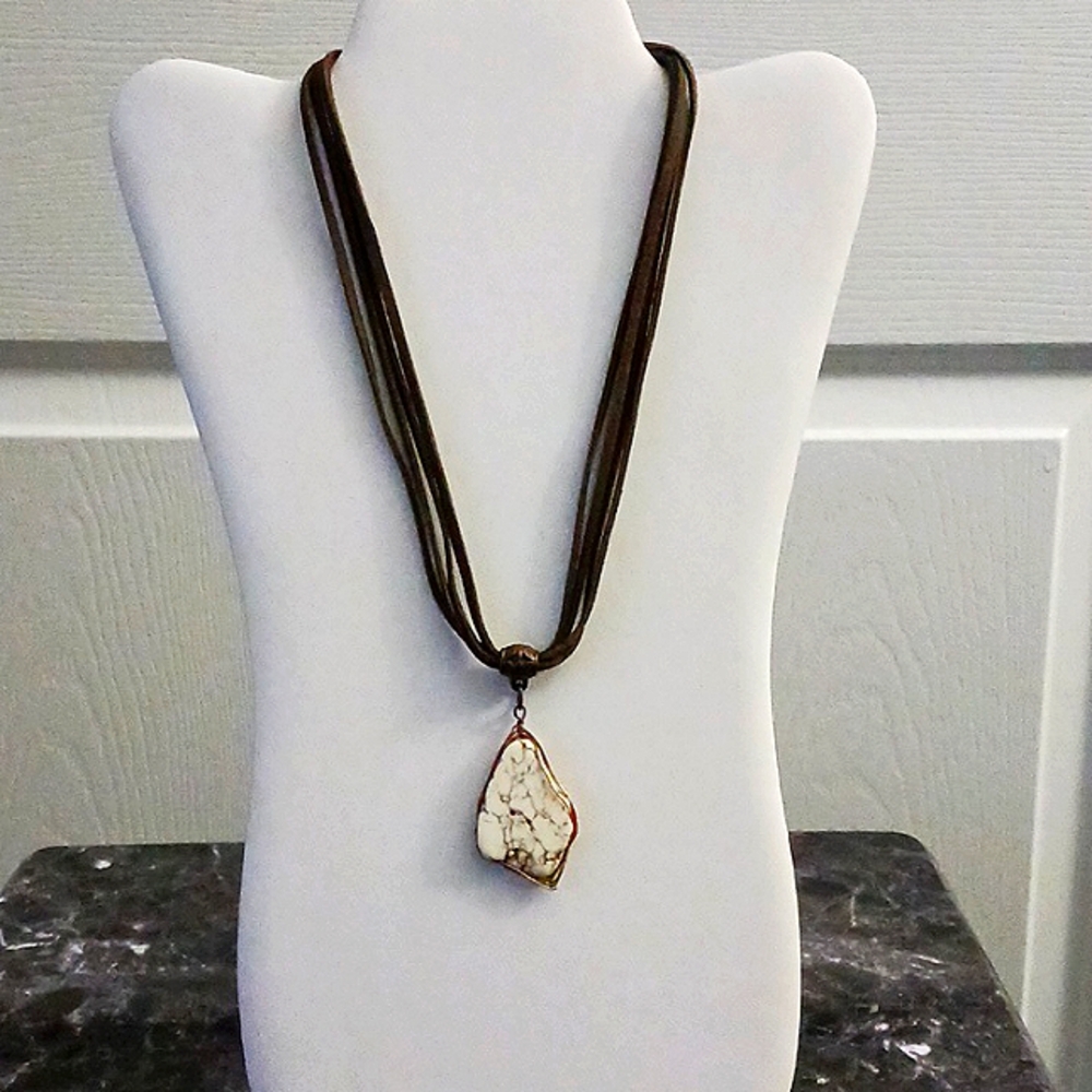 Simulated Stone Necklace